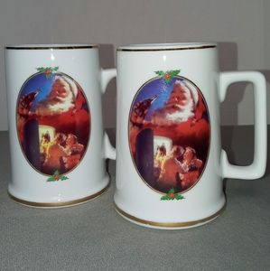 Coca Cola "for santa" mugs 1996